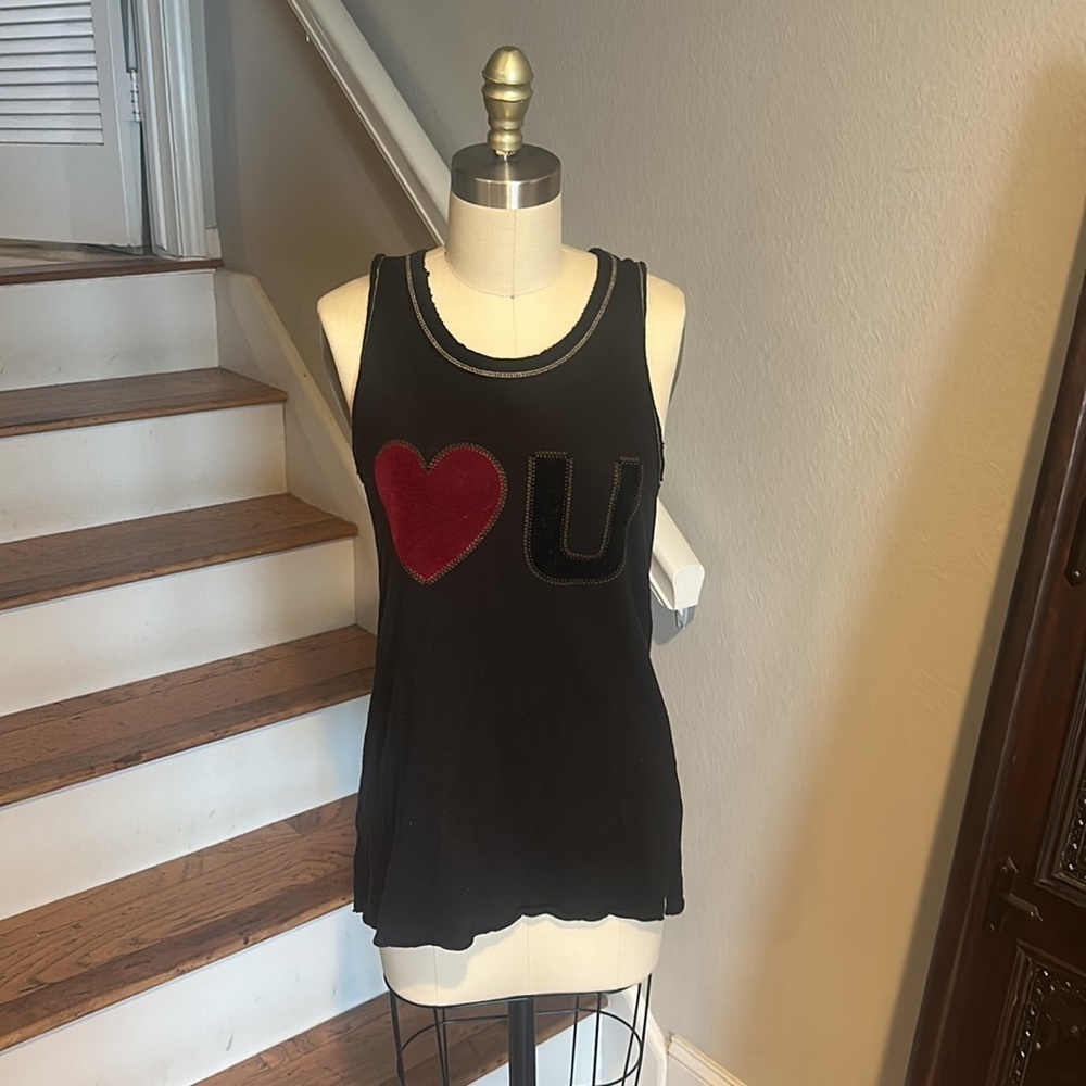 Unsweetened New York Love U Tank Top Black & Red - Picture 3 of 9